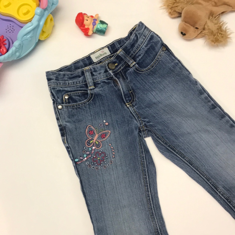 OshKosh Girls Jeans With Embroidery